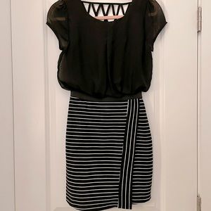 Speechless Mini Black and White Pencil Skirt Dress Size XS like New!